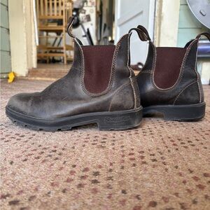Blundstone Brown Ankle Boots with Elastic Panels